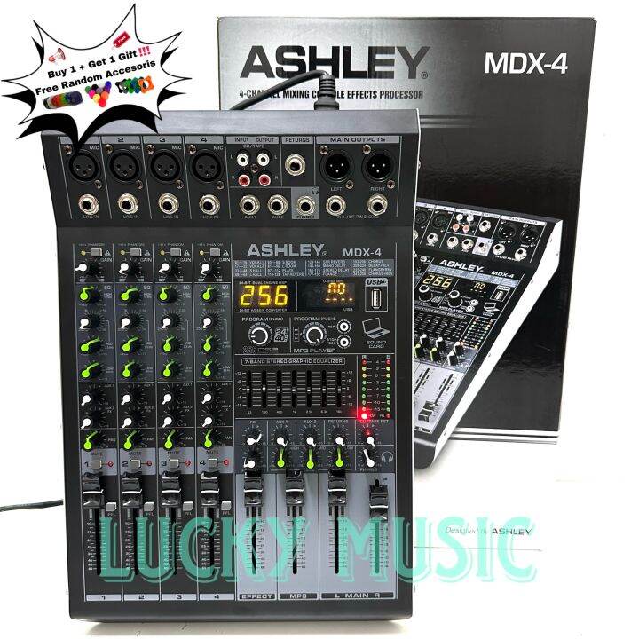 Mixer Ashley MDX 4 Channel ORIGINAL Mdx4 Gift Random | Lazada Indonesia