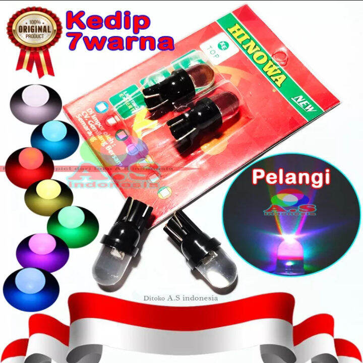 Pcs Lampu Led Senja Sein Speedo Rgb Warna Warni Pelangi Motor Mobil