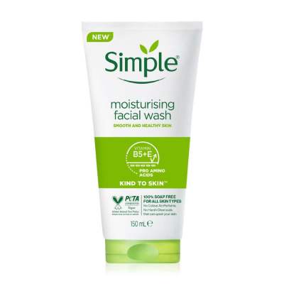 ซิมเพิล เจลล้างหน้า มอยซ์เจอร์ไรซิ่ง เฟเชิล วอช 150 มล./ Simple Moisturising Facial Wash 150ml