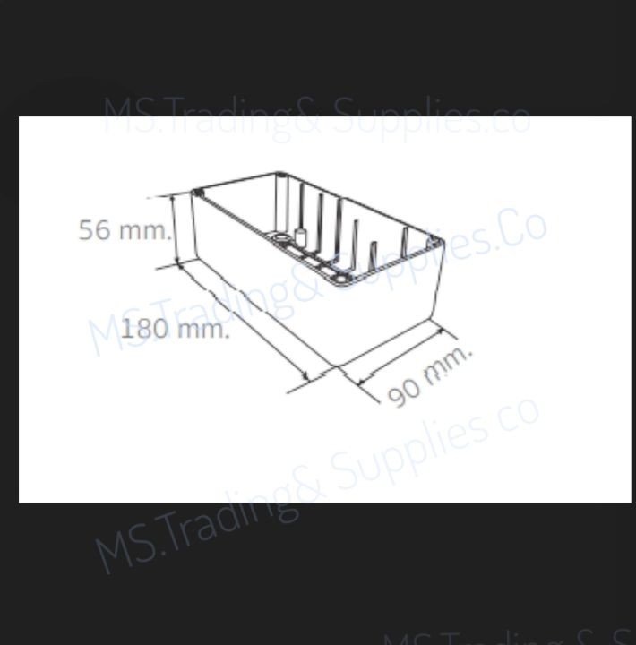 haco-w61g-กล่องลอยสําหรับรุ่น-คอมแพค-surface-wall-mounting-box-for-compact-series-กล่องติดตั้งลอยกับผนังสำหรับรุ่น-คอมแพค