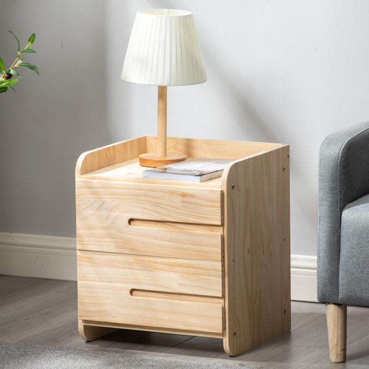 Bedside Table Solid Wood Simple Modern Small Bedside Mini Nordic Bedroom Locker Bedside