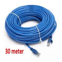 สายแลนสำเร็จรูปพร้อมใช้งาน ยาว 30 เมตร UTP Cable Cat5e 30M(Blue)