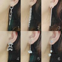 &amp;lt;3&amp;gt; ต่างหูระย้า ต่างหูยาว พร้อมส่ง ราคาต่อ1คู่ พร้อมแป้นโลหะทรงจุกน้ำเต้าทุกคู่