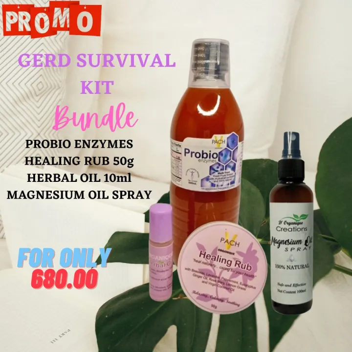 Probio Enzymes MultiStrain Probiotics(GERD SURVIVAL KITBUNDLE)with