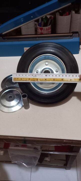 Roda Troli Lori 8 inchi / 20 cm, include bushing uk.2 cm, tutup velg ...
