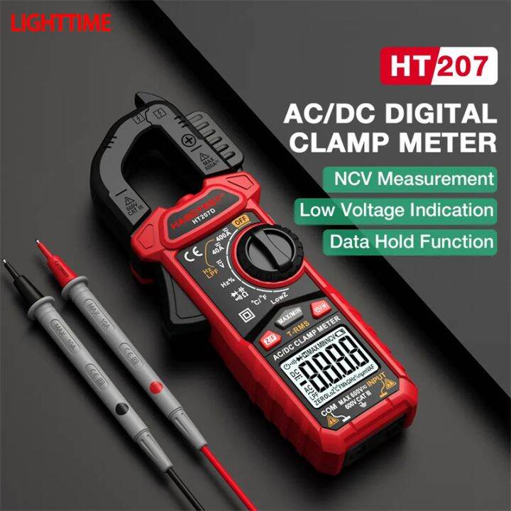 HT207 Digital Clamp Meter 600V 400A AC/DC Current Smart Meter