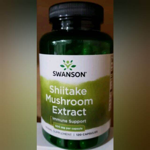 Shiitake Mushroom Extract 500mg 120 capsules EXPIRY August 2024 Helps