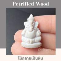 Petrified Wood องค์พระพิฆเนศแกะสลักจากไม้กลายเป็นหิน