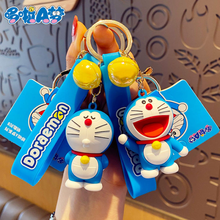 Doraemon Car Keychain Cartoon Cute Doraemon Key Chain Pendant Creative  High-End Bag Lanyard for Women | Lazada