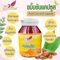 ขมิ้น ขมิ้นชันเมืองแท้ 100%  (Pure Curcumin capsule) แก้ท้องอืด ท้องเฟ้อ อาหารไม่ย่อย ลดไขมัน