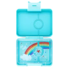 Leakproof Sandwich Friendly Bento Box - Yumbox Panino Wow Red (Shark Tray)