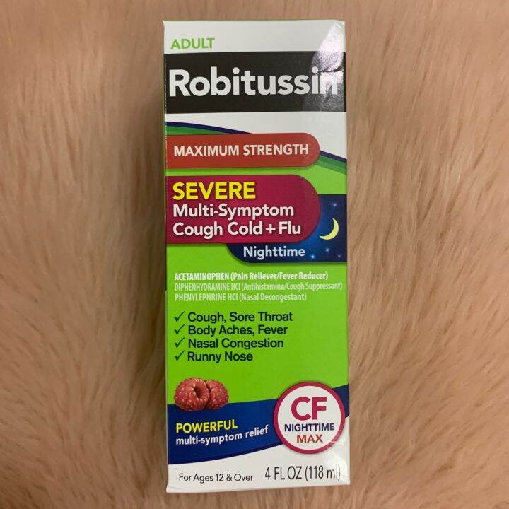 Robitussin Adult Maximum Strength Severe Multi-Symptom Nighttime Cough ...