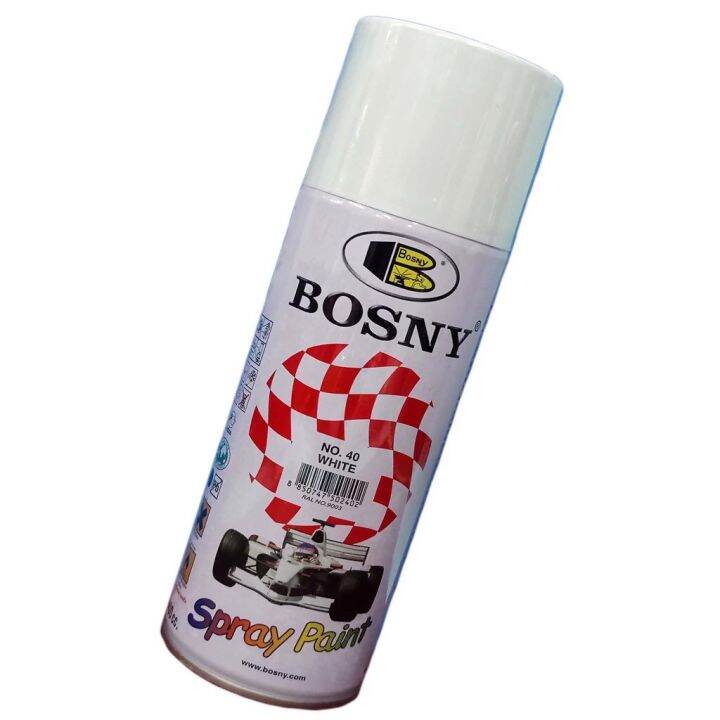 BOSNY SPRAY PAINT WHITE No. 40 [400cc/300g] Lazada PH