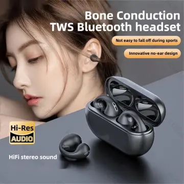 Ambie Same Style Bone Conduction Earring True Wireless Bluetooth Earphones  Ear Clip Headset TWS Sports Earbuds