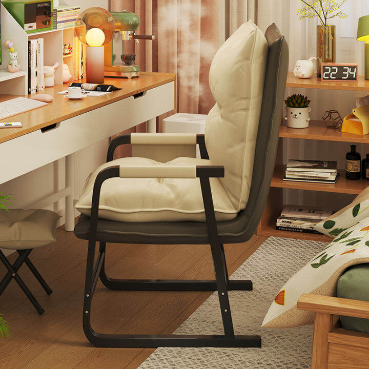 Recliner Dormitory Girls Comfortable Sedentary with Backrest College Students Computer Chair