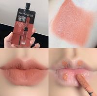 Maybelline?ใหม่? เมเบอลีนลิปซอง สีชัดมาก ใช้แต้มแค่จุดๆแล้วเกลี่ย เป็นความนู้ดกำลังสวย ซองนึงใช้ได้นานเลย ลิปแมทท์สุดทน