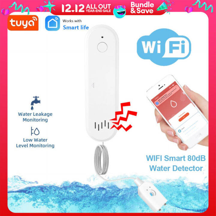 Tuya Smart WiFi Water Leak Sensor Water Overflow Level Detector ...