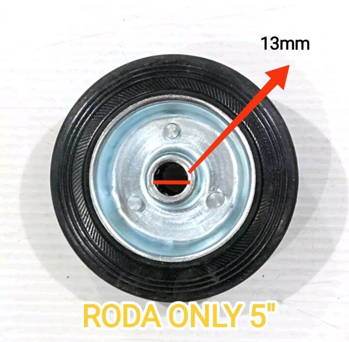 Roda Troli Only Roda Karet Gerobak Trolly 5