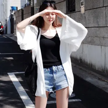 White 2025 summer cardigan