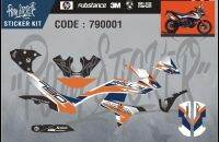 Sticker kit for ktm790Adventure สติกเกอร์เกรดเอพร้อมเคลือบเงา