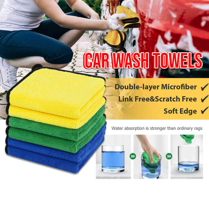 Car Wash Cloth High-density Car Wash Towel Coral Velvet Double-sided 