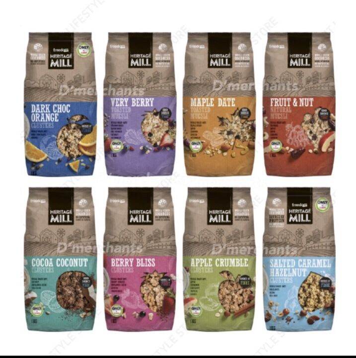 Heritage Mill Clusters Muesli Whole Grain Goodness Oat 1kg Lazada