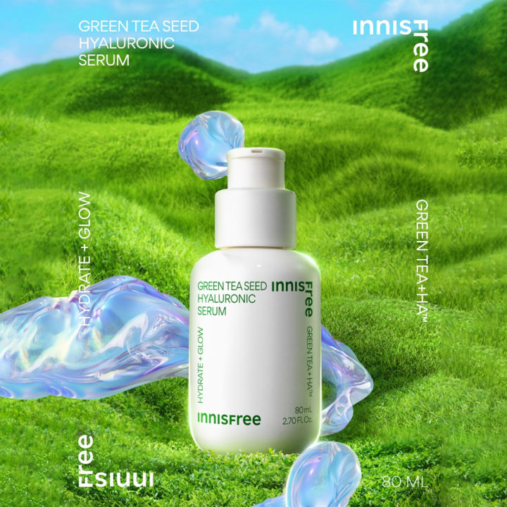 Renewal Innisfree Green Tea Seed Hyaluronic Acid Serum Green Tea Seed Serum 2022 80ml30ml 6111