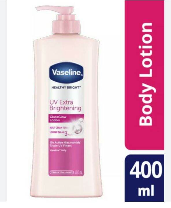 Vaseline Healthy Bright Uv Extra Brightening Hand Body Lotion 400ml