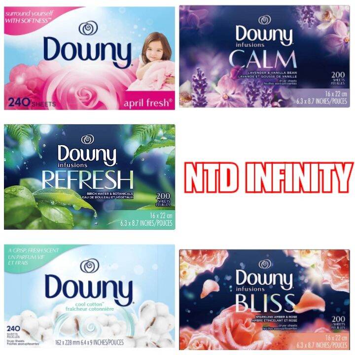 🇺🇸นำเข้า🇺🇸 *พร้อมส่ง* แผ่นอบผ้า Downy Fabric Softener Dryer Sheets