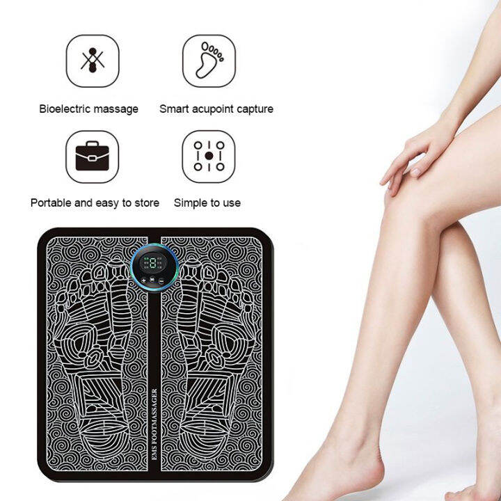 Binnis Japan Electric EMS Foot Massage Pad USB Charging Leg Reshaping