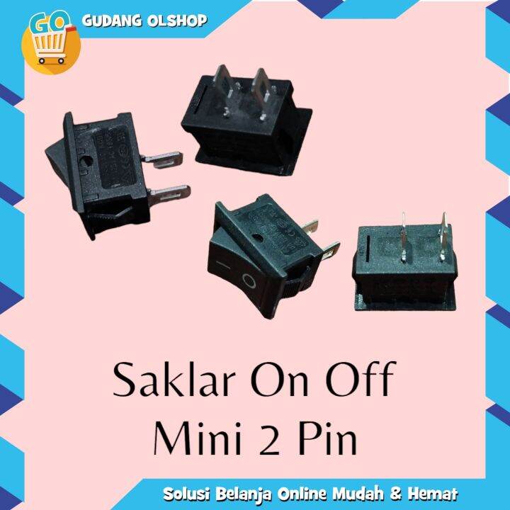 Saklar On Off Kecil 2 Pin /Switch On Off | Lazada Indonesia