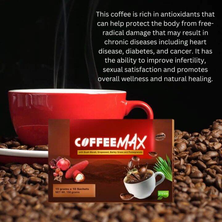 3 BOXES OF COFFEE MAX W/ 10 SACHET BY BARLEY AND WELLNESS PH with