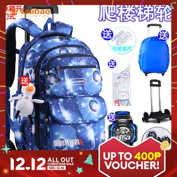 Lazada trolley hot sale school bag