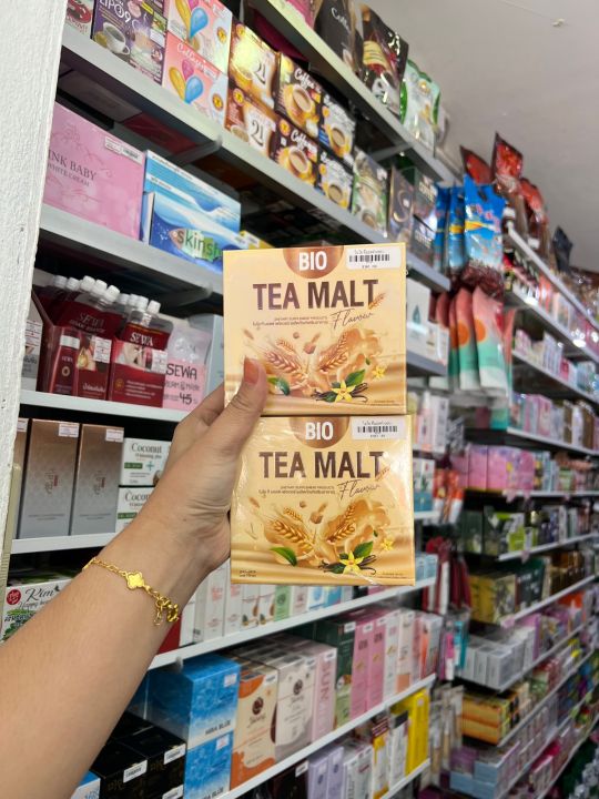 ชานมไบโอ-ชามอล-tea-malt-ราคาต่อหนึ่งกล่อง-10-ซอง
