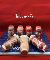 ด้ายมันหลอดเล็กเบอร์40(500)โหนแดง ส้ม