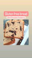 Gokookery Gluten free bread -Chocolate Cranberry /ขนมปังปลอดแป้งสาลีและกลูเตน รสช็อคโกแลตและแคนเบอรี่ [Made to order]