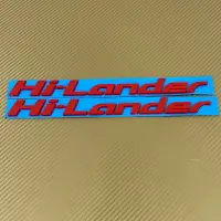 โลโก*Hi-Lander ติด isuzu ออนิว ปี 12-19 สีแดง ขนาด* 2.8 x 28.8 cm ราคาต่อคู่