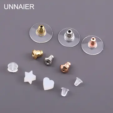  Clear Earring Backs, 1000PCS Earring Stoppers, Hypo-allergenic  Jewelry Accessories, Silicone Earring Backing Replacements