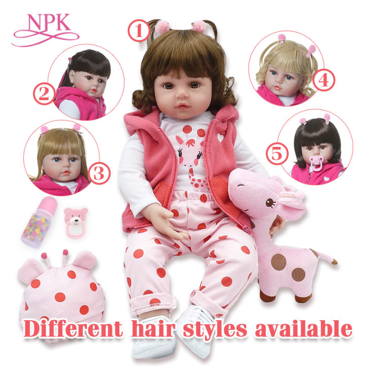 19 inch 48cm Reborn Baby Dolls Realistic Baby Doll with Soft Cotton Body  That Look Real Lifelike Preemie Baby Dolls Soft Baby Toys for Kids