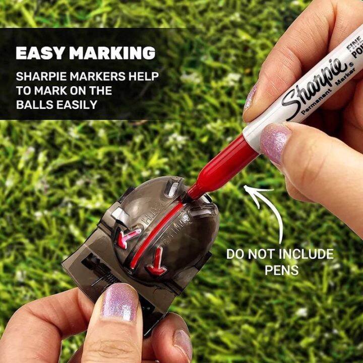 [Ready Stock] Golf Ball Liner Marker Ball Line Putting Aim Alignment