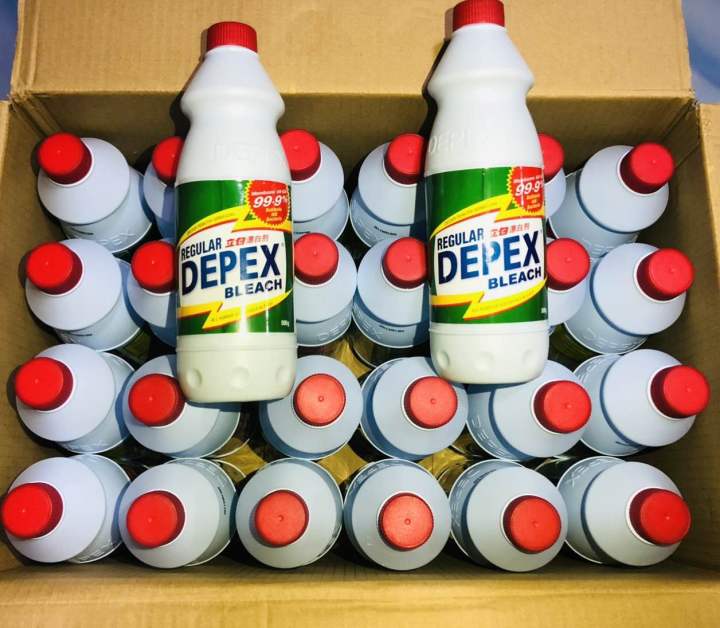 depex-bleach-2ขวดขนาด500ml-น้ำยาซักผ้าขาวขจัดคราบฝั่งแน่น