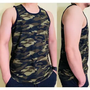 Men's Camouflage Tank, Muscle Shirt XL