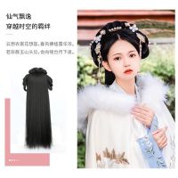 วิกผมโบราณสไตล์โบราณ Hanfu Bun ที่คาดศีรษะแบบทนทานสําหรับผู้หญิง