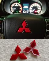 โลโก้ ครอบพวงมาลัย MITSUBISHI สีแดง ขนาด 4.7x4cm ใช้ได้กับรถมิตซูทุกรุ่น ตั้งแต่ปี 2015 ขึ้นไป