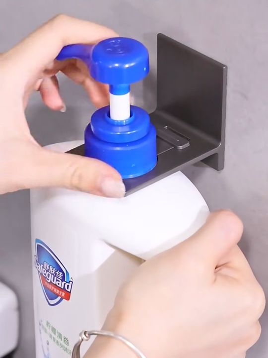 Adjustable Shampoo Bottle Metal Holder Universal Shower Gel Bottle
