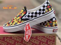 ใหม่ NEW พร้อมส่ง รองเท้าผ้าใบ Vans Slip on แบบสวมใส่ได้ทั้งชายและหญิงสวยคุณภาพตรงปกแท้ 100%