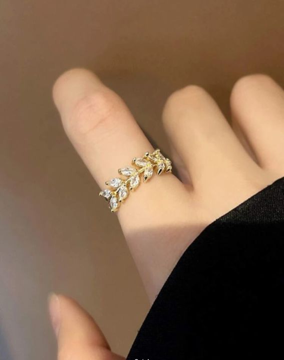 แหวนหุ้มทอง-แหวนใบมะกอก-แหวนเกาหลี