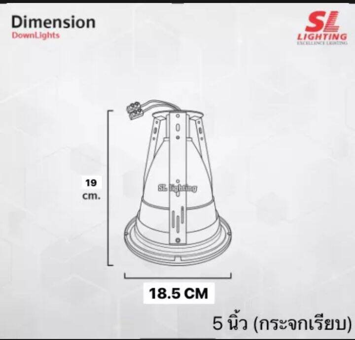 sl-6-asw-553โคมไฟดาวน์ไลท์-e27-แบบฝังฝ้า-ขนาด-4-นิ้ว-ทรงกลม-มีกระจก-ขอบสีขาว-รุ่น-sl-6-asw-552-recessed-downlight-led-eye-protection-aluminium-glass-reflector