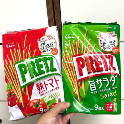 Glico Pretz กูลิโกะ เพรทซ์รสมะเขือเทศ และสลัด