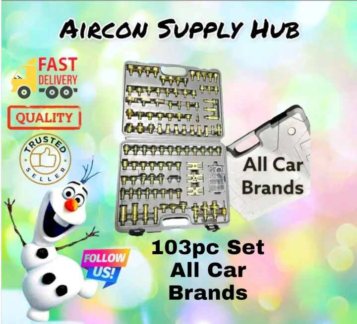 103pc set Car Aircon Leak Test Kit Repair Automotive A ir Conditioning